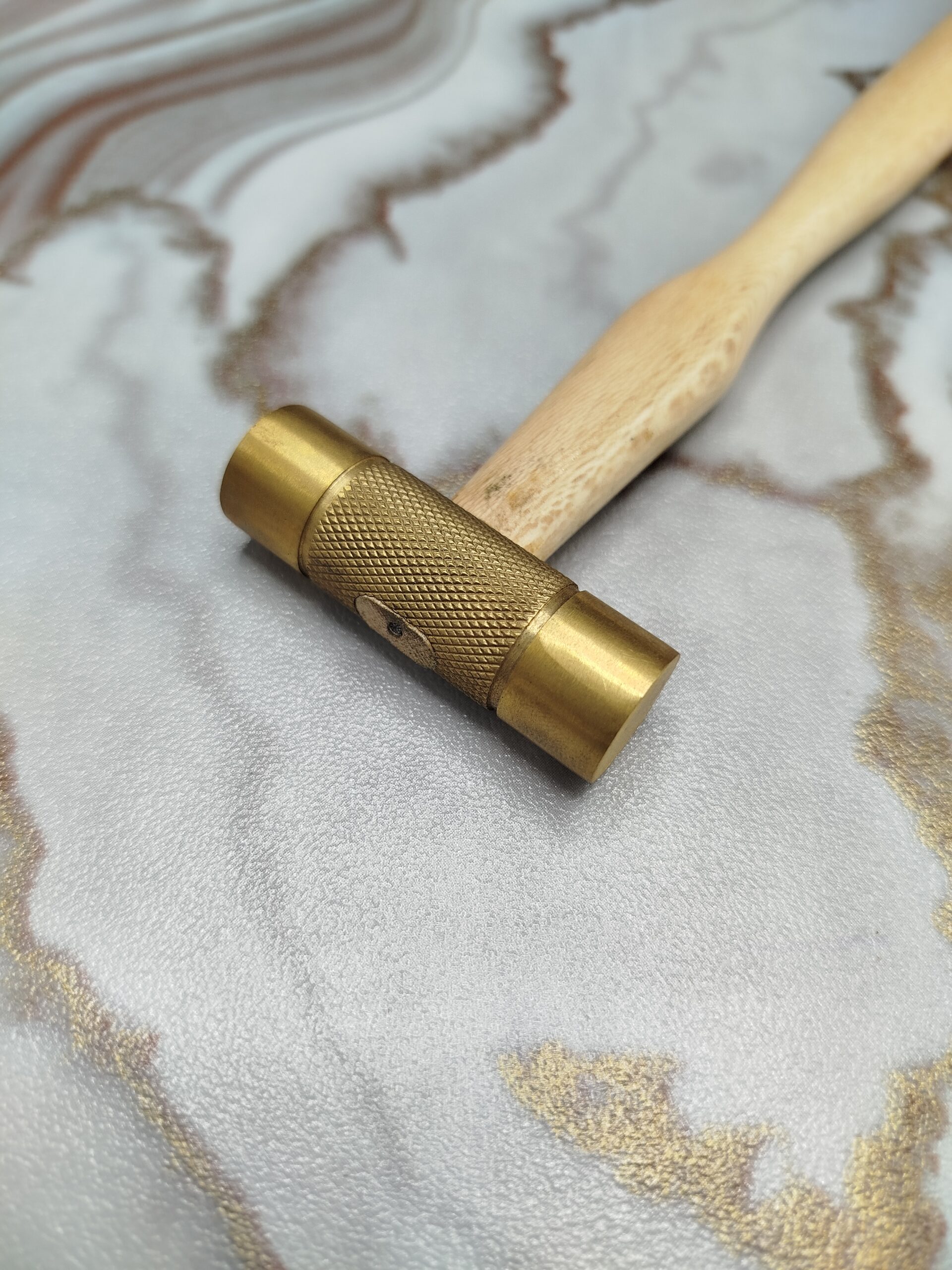 Premium Quality Mini Brass Hammer Jewelry Making Metal Work Lightweight Tool - Image 2