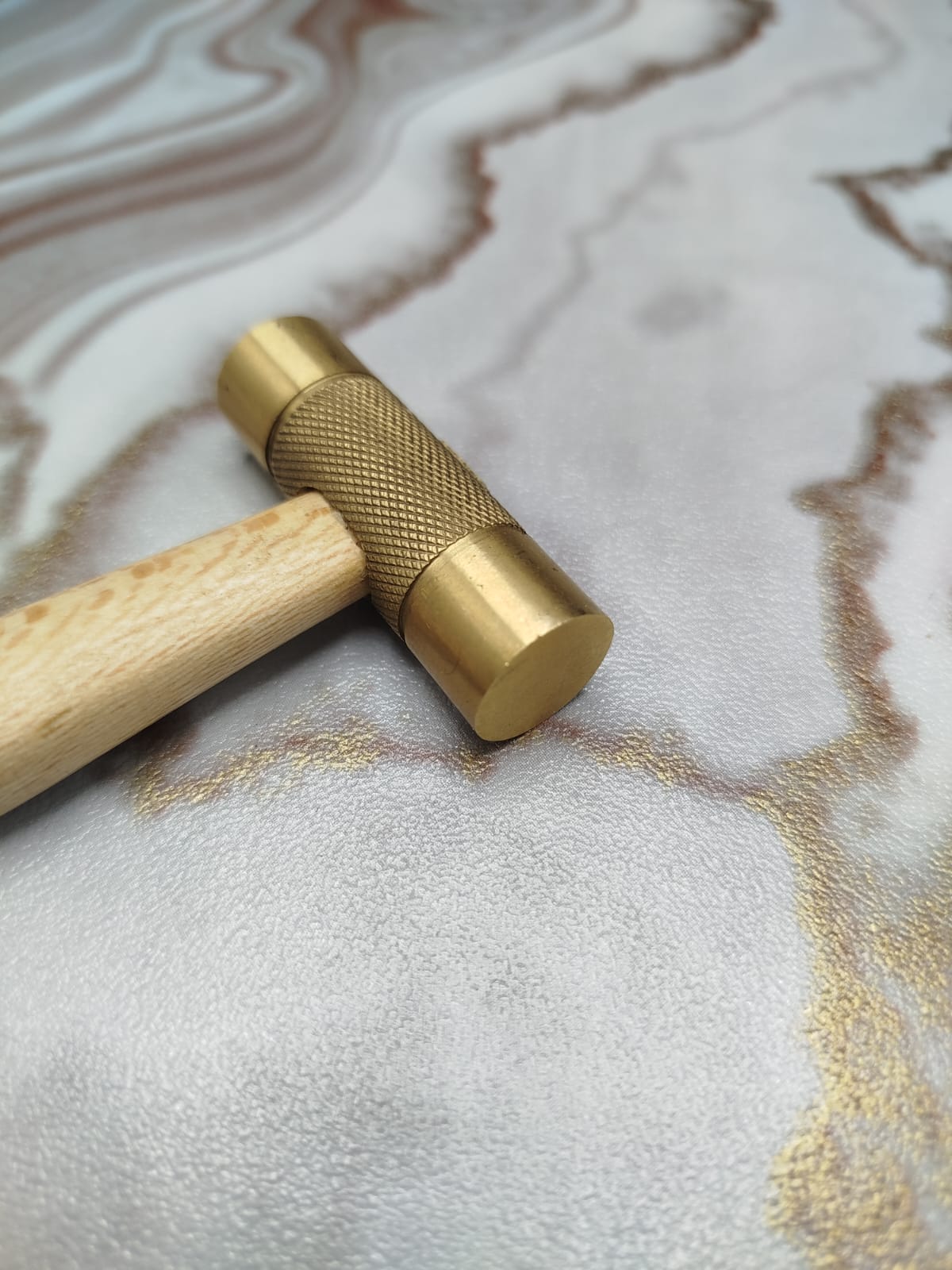 Premium Quality Mini Brass Hammer Jewelry Making Metal Work Lightweight Tool - Image 4