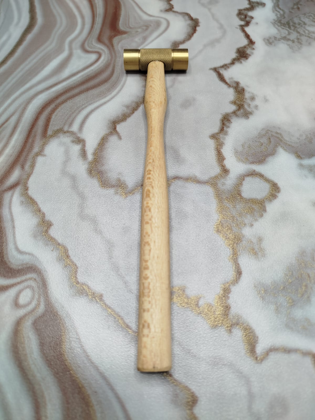 Premium Quality Mini Brass Hammer Jewelry Making Metal Work Lightweight Tool - Image 2