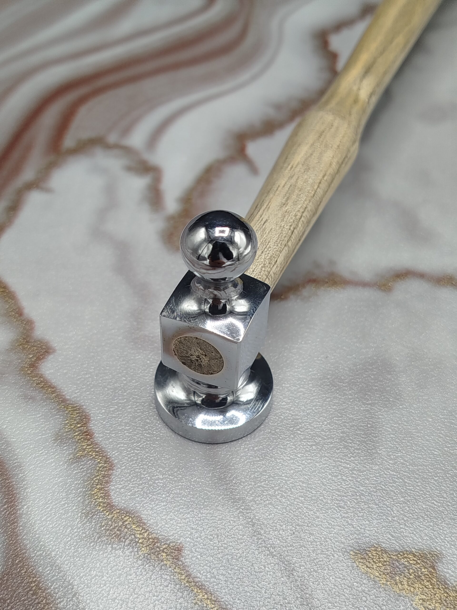 Chasing Hammer - 25 mm - Jewelry Making Hammer Flat and Ball-peen Head Hammer - Image 2