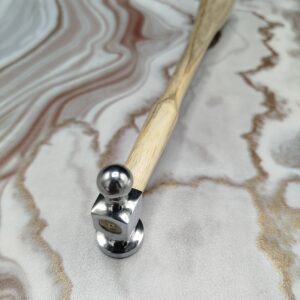 Chasing Hammer - 22 mm - Jewelry Making Hammer Flat and Ball-peen Head Hammer
