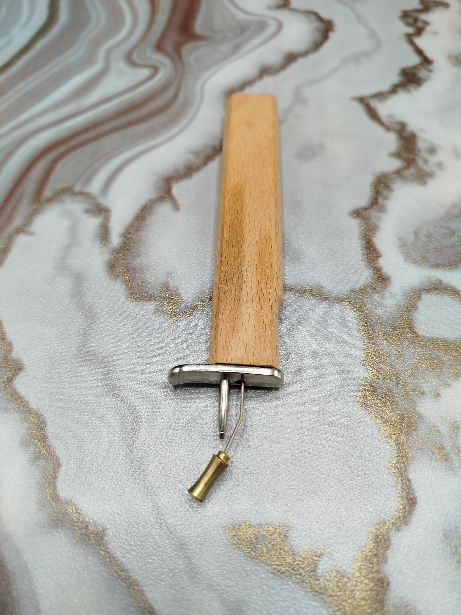 Professional Jewelry Knotting Tool โ Wood Handle Steel Tip โ Ring & Metal Finishing Tool - Image 4