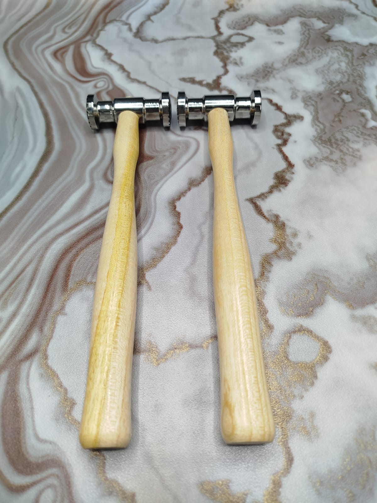 Jewelry Texturing Hammer Set 2pc β 4 Designs β Goldsmith Metalworking Tool - Image 8