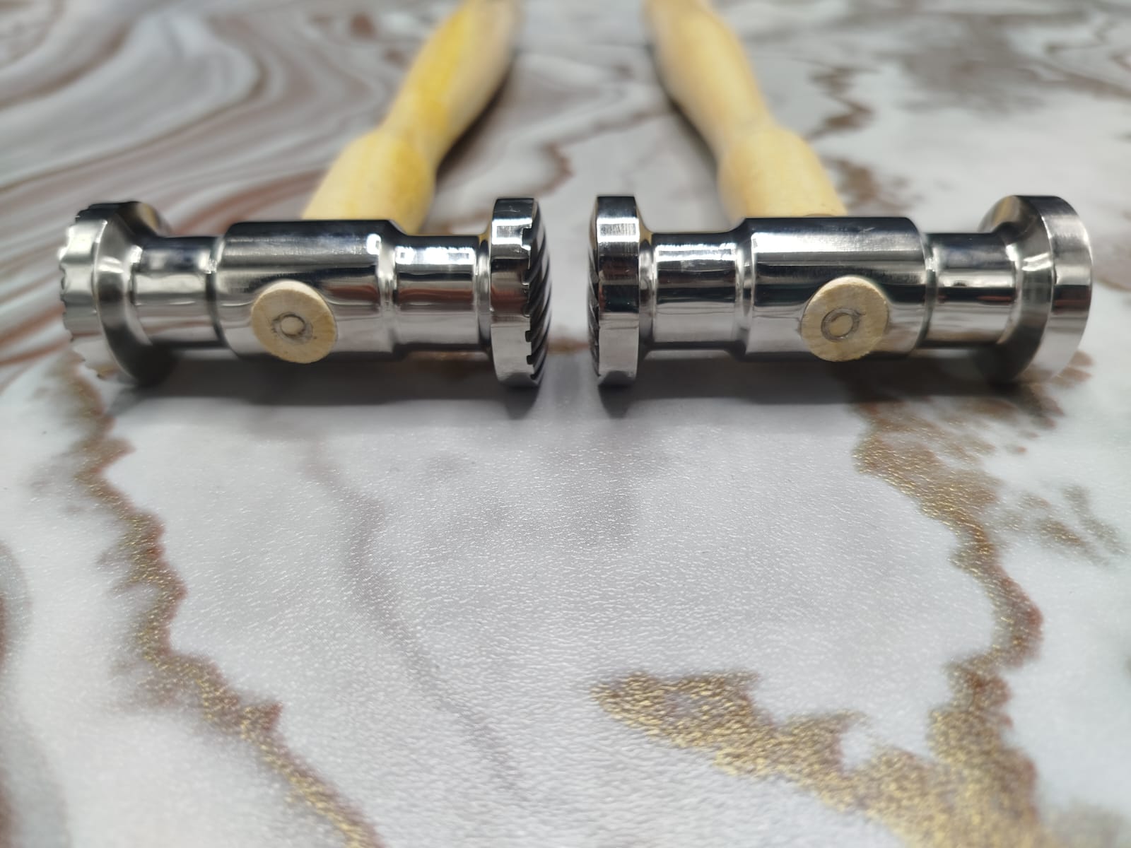 Jewelry Texturing Hammer Set 2pc β 4 Designs β Goldsmith Metalworking Tool - Image 5