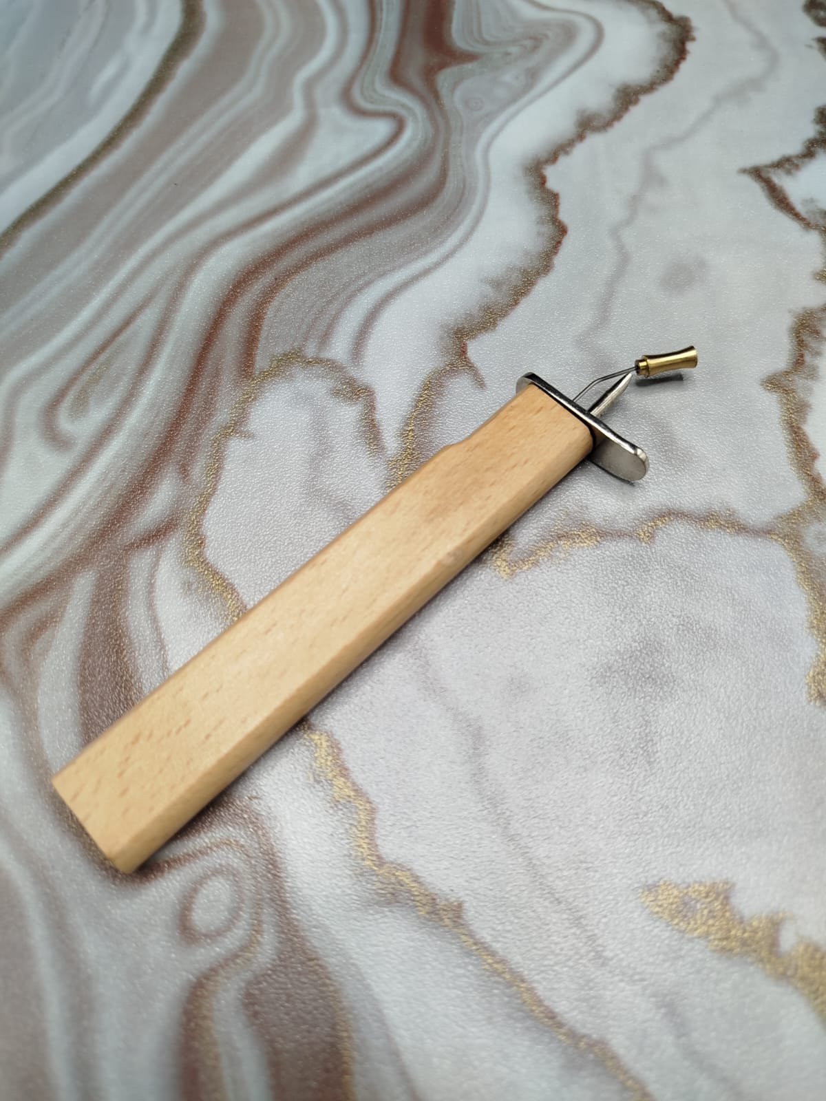 Professional Jewelry Knotting Tool – Wood Handle Steel Tip – Ring & Metal Finishing Tool - Image 7