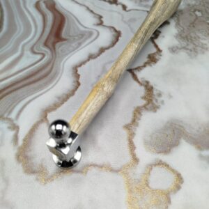 Chasing Hammer - 22 mm - Jewelry Making Hammer Flat and Ball-peen Head Hammer