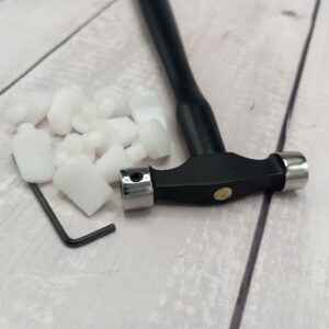 Designer Hammer with 11 Replaceable Plastic Tips - Jewelry Tool