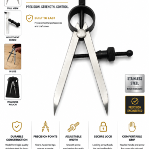 Fine Steel Divider โ Precision Scribing & Measuring Tool โ Jewelry Tool