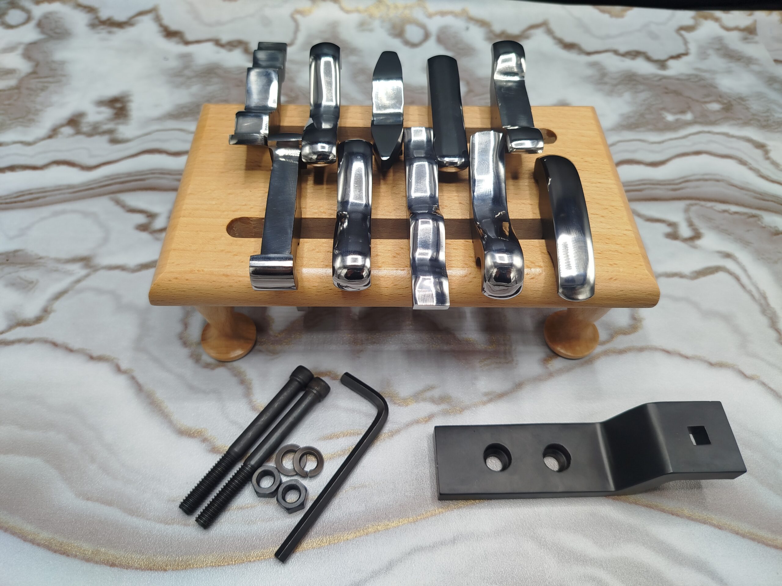 Professional Silversmithing Stake Set – Multi-Shape Metal Forming & Raising Stakes with Wooden Organizer Stand - Image 7