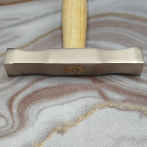 Professional Metal Embossing Hammer – Dual-Face Chasing & Repoussé Tool with Wooden Handle