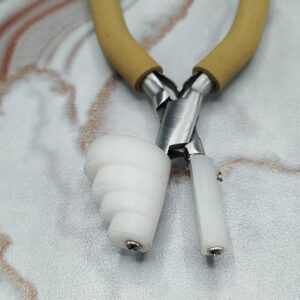 Professional Nylon 3-Step Bail & Flat Nose Pliers – Non-Marring Wire Forming Tool