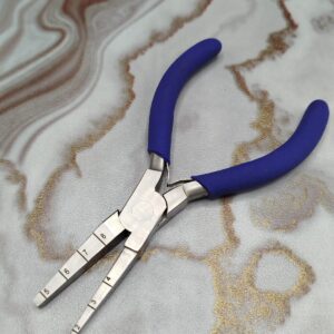 Professional Graduated Flat Nose Pliers – Multi-Step Precision Bending & Looping Tool