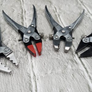 Professional 4-Piece Parallel Action Pliers Set Compound Flat Nylon and Special Jaws Forming Tools