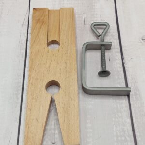 Wooden Jewelry Bench Pin V-Slot Work Platform for Sawing and Filing