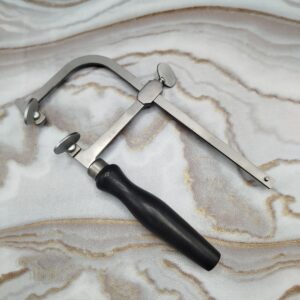 Saw Frame 60 mm Depth Adjustable Jewelry Piercing Saw Carbon Steel Wood Handle