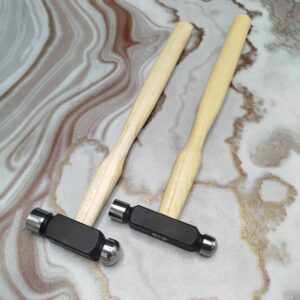 2 Oz & 4 Oz Set of 2 Ball Peen Hammers - Jewelry Making Metal Forming Tool