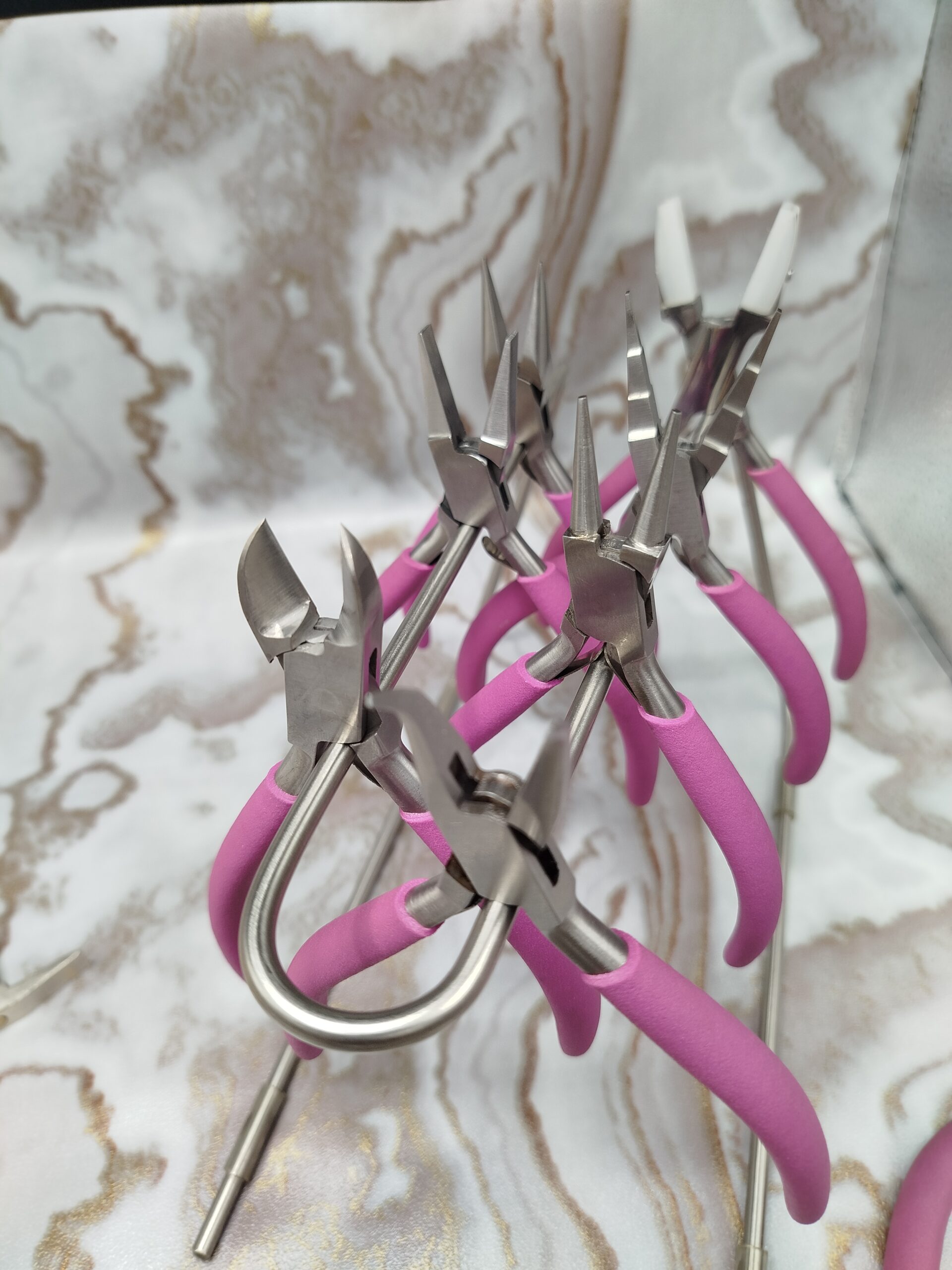 25 Pc Jewelry Making Metalworking Tool Kit - Texturing Hammers, Pliers, Anvil - Image 13