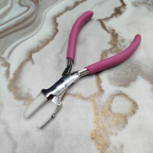 Nylon Teflon Flat Jaws Pliers Wire Straightening Bending Tool Carbon Steel Jewelry Making