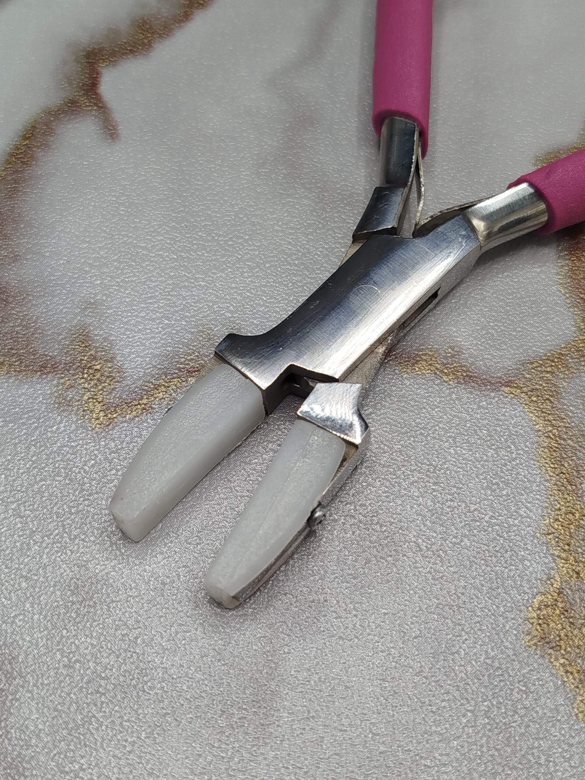 Nylon Teflon Flat Jaws Pliers Wire Straightening Bending Tool Carbon Steel Jewelry Making - Image 3