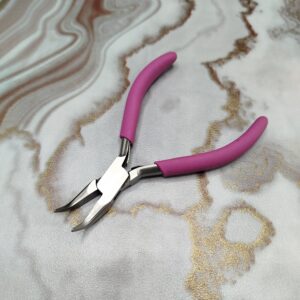 Bent Nose Pliers Angled Wire Bending Tool Carbon Steel Jewelry Making Plier
