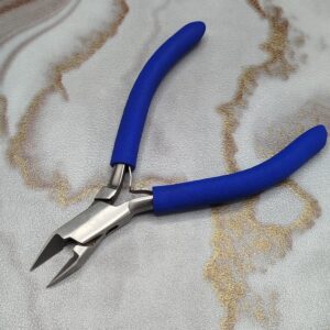 Special Design Flush Cutter Side Cutting Pliers Precision Wire Cutters with Blue Grips