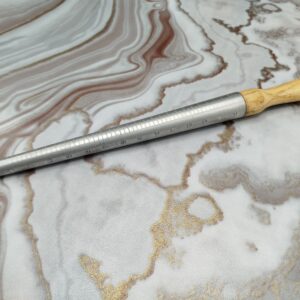 Professional Ring Mandrel with Wooden Handle Metal Ring Sizing and Shaping Stick