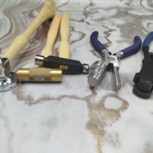 5 Piece Jewelry Tool Kit – Chasing Hammer, Ball Peen, Bail & Ring Bending Plier