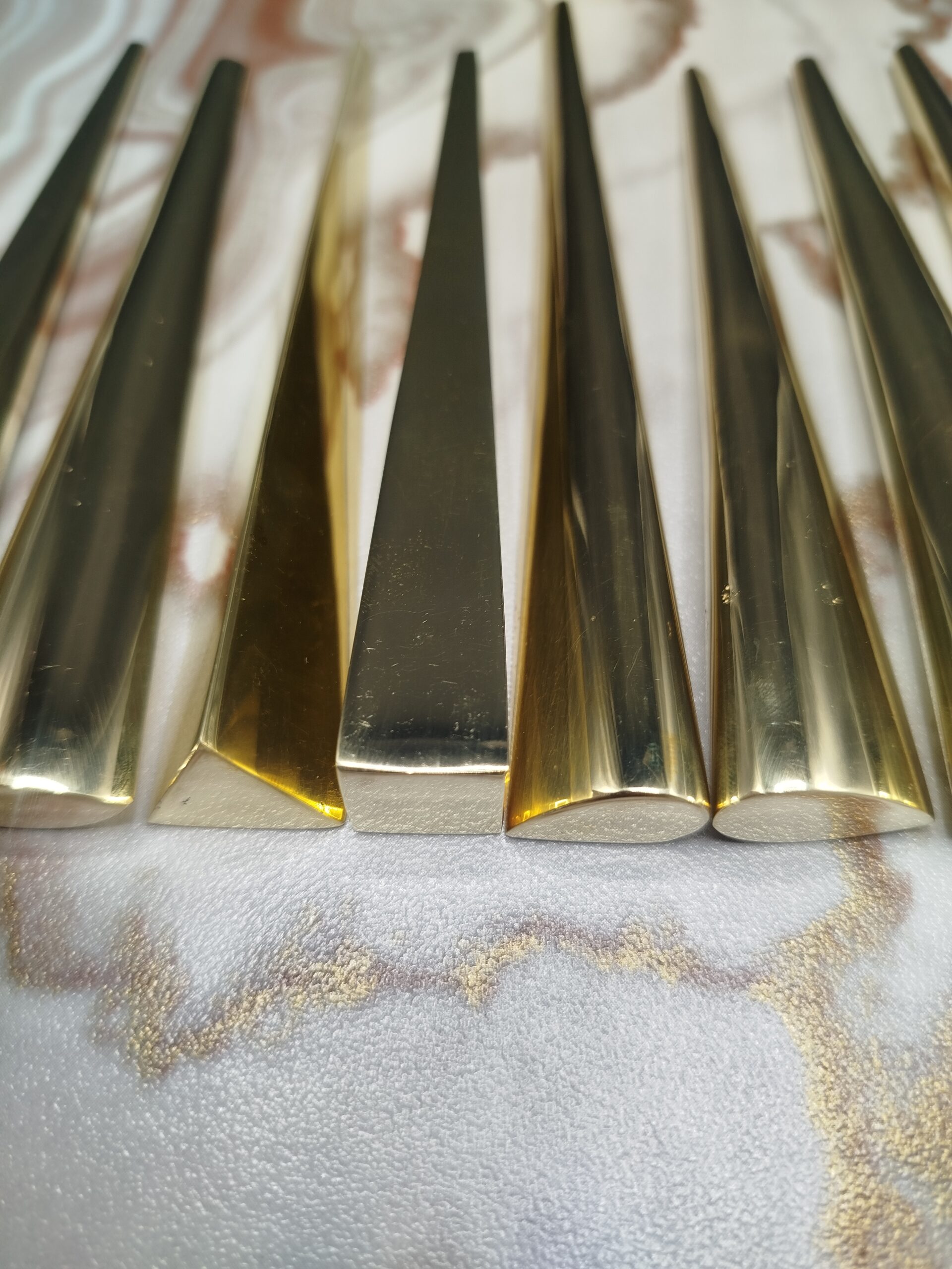 Brass Wire Bending Mandrel Set of 9 Jewelry Shaping Tool Premium Solid Brass - Image 5