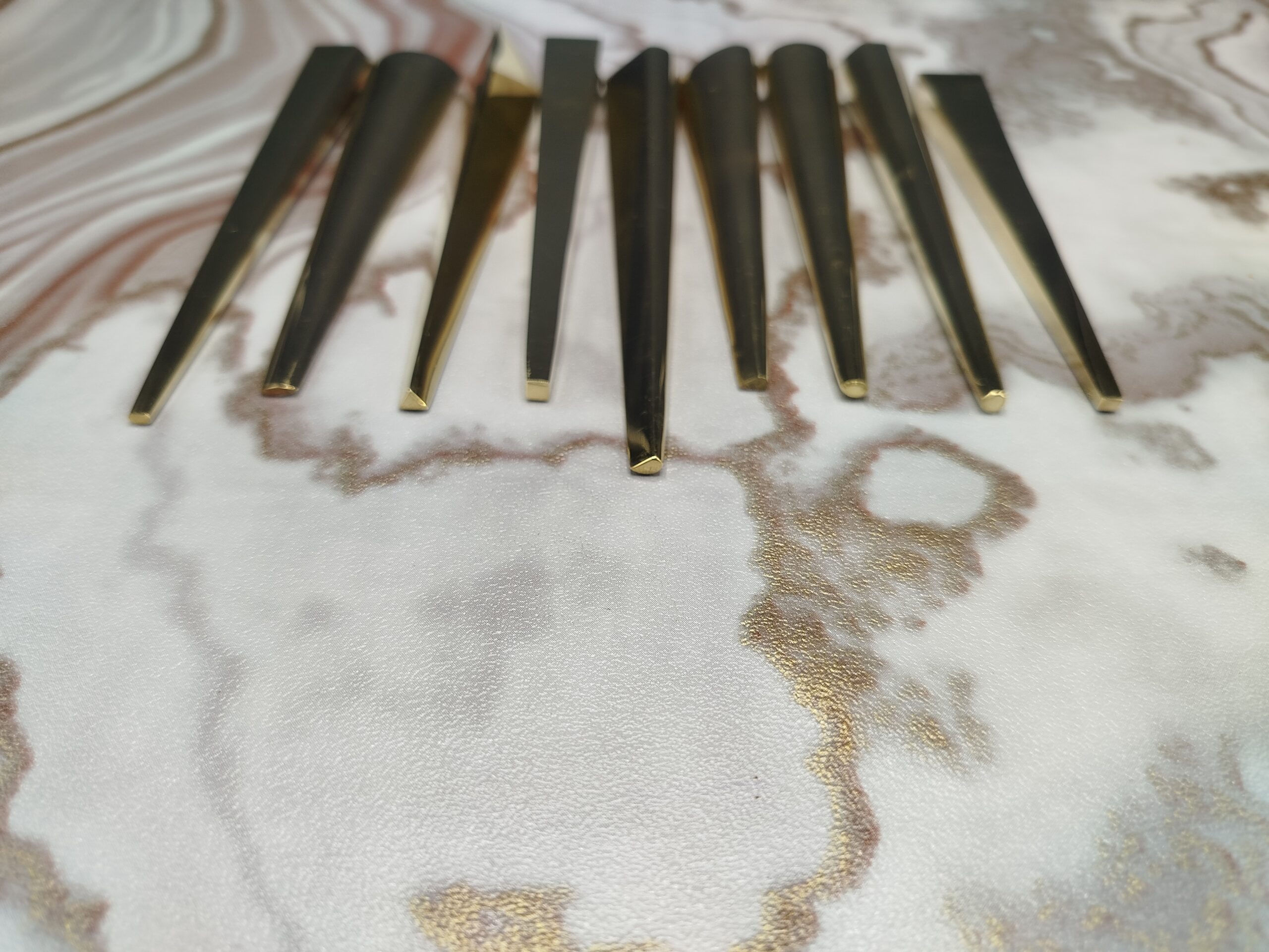 Brass Wire Bending Mandrel Set of 9 Jewelry Shaping Tool Premium Solid Brass - Image 7