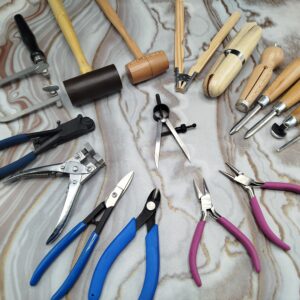 Jewelry Making Tools Kit 17-Piece Set, Pliers, Cutters, Hammers & Craft Tools
