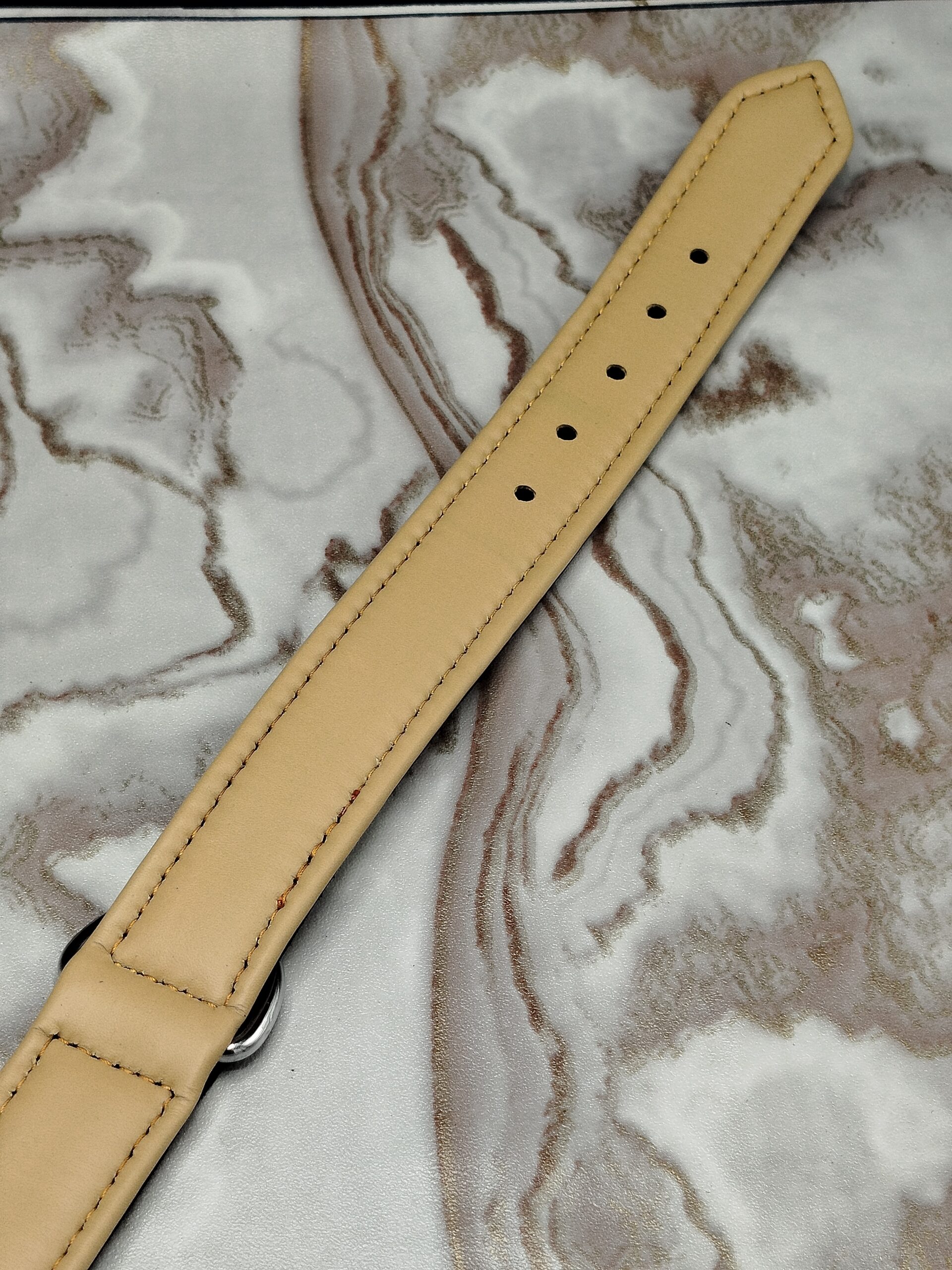 Dog Collar Set of 2 Medium & Large Adjustable Leather Collars for Dogs - Image 6