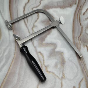 Saw Frame 100 mm Depth Adjustable Jewelry Piercing Saw Carbon Steel Wood Handle